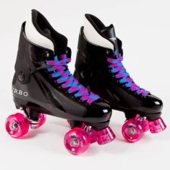 Ventro Pro Turbo Quad Roller Skates - Blue Pink