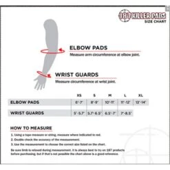 187 Killer Wristguards Black -Roller Skates Store 18720Elbow20Pads20measure20guide 500x500 0