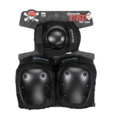 187 Killer Street Pack Knee/Elbow Pad Set Black