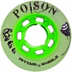 Atom Poison Slim Wheels Green 62x38mm (4 Pack)