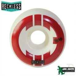 Reckless X Chicks In Bowls Quad Street Wheels 55mm 98A Red/White (4 Pack)