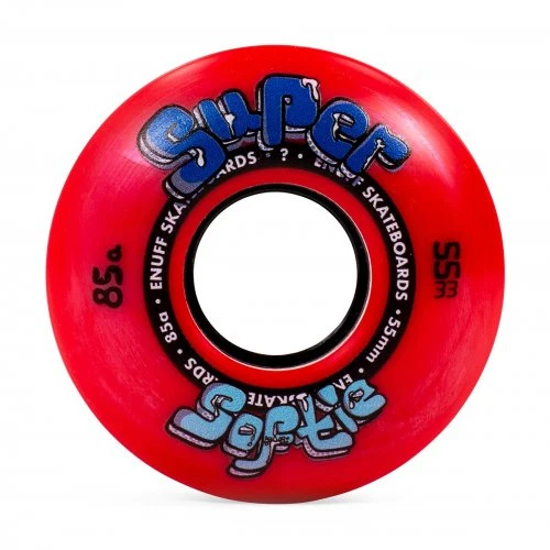 Enuff Super Softie Skateboard Wheels Red 55mm 3 Enuff Super Softie Skateboard Wheels Red 55mm