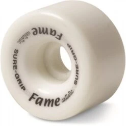 Sure-Grip Fame Artistic Wheels Solid Colours (8 Pack) -Roller Skates Store Fame20White 500x500 0 1 2