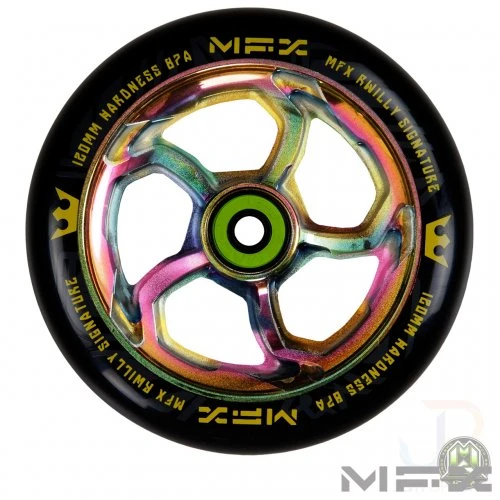 MGP MFX Hurricane Scooter Wheel R Willy Signature 120mm - Neo Chrome 3 MGP MFX Hurricane Scooter Wheel R Willy Signature 120mm - Neo Chrome