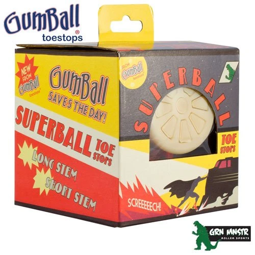 Gumball Superball Toe Stops 5/8" - Long 30mm (pair) 4 Gumball Superball Toe Stops 5/8" - Long 30mm (pair) - Image 2