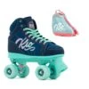 Rio Roller Lumina Quad Roller Skates - Navy/Green - Script Bag Package -Roller Skates Store Lumina20navy20amazon 500x500 0