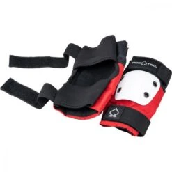 Pro-Tec Pad Set Street Gear Junior 3 Pack Open Back - Red/White/Black -Roller Skates Store PRT PCO 0216 1 500x500 0