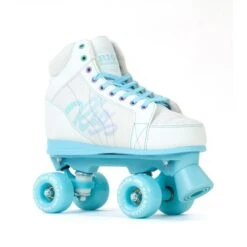 Rio Roller Lumina Quad Roller Skates - White/Blue - Script Bag Package -Roller Skates Store RIO24020RIO24520Rio20Roller20Lumina20WhiteBlue20Main 500x500 0