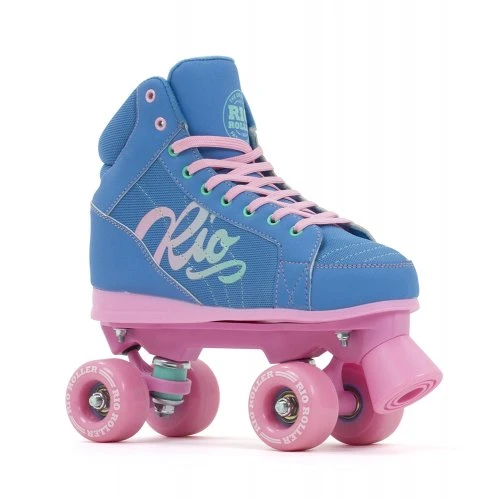 Rio Roller Lumina Quad Roller Skates - Blue/Pink 3 Rio Roller Lumina Quad Roller Skates - Blue/Pink