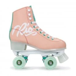 Rio Roller Script Quad Roller Skates - Peach/Green 7 Rio Roller Script Quad Roller Skates - Peach/Green -Roller Skates Store RIO27020Rio20Roller20Script20Peach20Green20Side 500x500 0