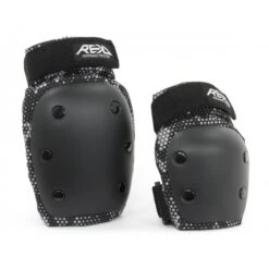 REKD Youth Heavy Duty Double Pad Set Black/Grey