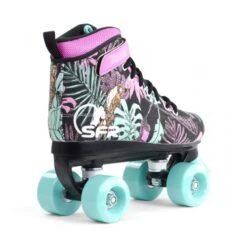 SFR Vision Canvas Quad Roller Skates -Floral - With Skate Bag -Roller Skates Store RS24920SFR20Vision20II20Canvas20Floral20Rear20Angle 500x500 0