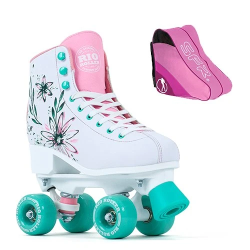 Rio Roller Artist Quad Skates - Flora - With SFR Skate Bag 3 Rio Roller Artist Quad Skates - Flora - With SFR Skate Bag
