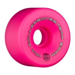 Rollerbones Quad Wheels Team Logo 57mm 10 Rollerbones Quad Wheels Team Logo 57mm -Roller Skates Store Rollerbones Team Logo Wheel Pink Angled 57mm 101A 1280x1280 500x500 0