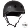 S1 Lifer Multi Impact Helmet - Black Matt Grey Strap -Roller Skates Store S1 LIFER Helmet Matt Black inc Grey Strap Angled SHLIMBKGY 1280x1280 500x500 0