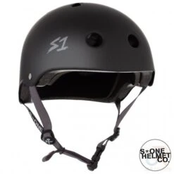 S1 Lifer Multi Impact Helmet - Black Matt Grey Strap