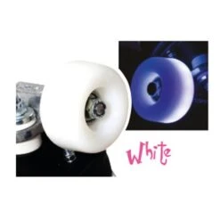 Rio Roller Light Up Flashing Wheels (Pack Of 4) -Roller Skates Store SFR178 RioLightUpWheelsLgeImgwhite 500x500 0