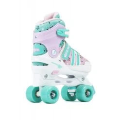 SFR Spectra Adjustable Quad Skates - Pink/Green -Roller Skates Store SFR20020SFR20Spectra20Pink20Green20Rear 500x500 0