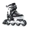 SFR Pulsar Adjustable Inline Skate Silver -Roller Skates Store SFR228 RS480 Pulsar Black White Angle 500x500 0