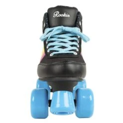 Rookie Quad Roller Skates Forever Rainbow Black -Roller Skates Store SH118 front2 500x500 0