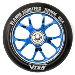 Slamm 110mm V-Ten II Wheel- Various Colours 11 Slamm 110mm V-Ten II Wheel- Various Colours -Roller Skates Store SL58220Slamm20110mm20V Ten20II20Alloy20Core20Wheels20Blue 500x500 0