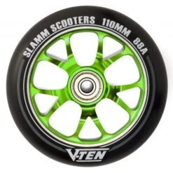 Slamm 110mm V-Ten II Wheel- Various Colours 12 Slamm 110mm V-Ten II Wheel- Various Colours -Roller Skates Store SL58220Slamm20110mm20V Ten20II20Alloy20Core20Wheels20Green 500x500 0