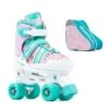 SFR Spectra Adjustable Quad Skates - Pink/Green With Bag -Roller Skates Store Spectra20pink20amazon 500x500 0