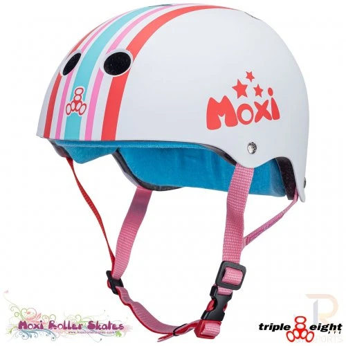 Triple 8 Cert SweatSaver Helmet - Moxi Stripey 3 Triple 8 Cert SweatSaver Helmet - Moxi Stripey