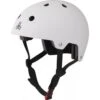 Triple Eight Triple 8 Brainsaver Matte Helmet With EPS Liner - White -Roller Skates Store Triple20eight20brainsaver20white20rubber 500x500 0