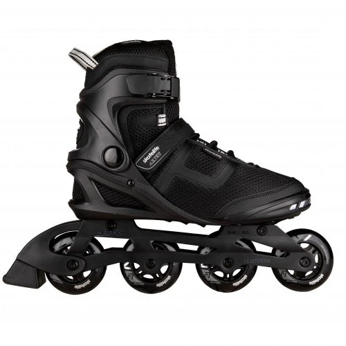 Skatelife Aztec Inline Roller Skates Black/Silver 4 Skatelife Aztec Inline Roller Skates Black/Silver - Image 2