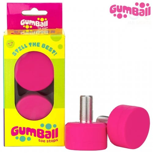 Gumball Toe Stops 5/8" Long 30mm Cherry 75A (pair) 4 Gumball Toe Stops 5/8" Long 30mm Cherry 75A (pair) - Image 2