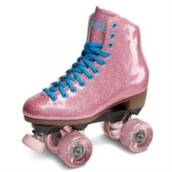 Sure-Grip Stardust Quad Roller Skates - Pink Glitter