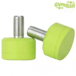 Gumball Toe Stops 5/8" Long 30mm Lime 75A (pair)