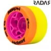 Radar Morph Dual Durometer 59mm 88A/91A Quad Skate Wheels Orange/Yellow (Pack Of 8) -Roller Skates Store morph20orange 500x500 0