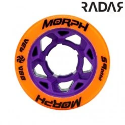 Radar Morph Dual Durometer 59mm 88A/93A Quad Skate Wheels Orange/Blue (Pack Of 4) -Roller Skates Store morph20orange20blue 500x500 0