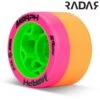 Radar Morph Dual Durometer 59mm 84A/88A Quad Skate Wheels Pink/Orange (Pack Of 4) -Roller Skates Store morph20pink20orange 500x500 0