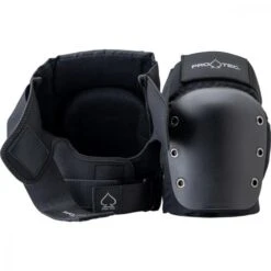 Pro-Tec Street Knee Pads Open Back Black - Youth -Roller Skates Store pro tec20pro20knee20back 500x500 0 1 4