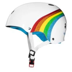 Triple 8 Cert Sweatsaver Helmet - Rainbow Sparkle White 6 Triple 8 Cert Sweatsaver Helmet - Rainbow Sparkle White -Roller Skates Store rainbow20sparkle202 500x500 0