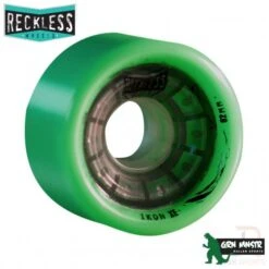 Reckless Ikon XE Derby Quad Skate Wheels Green 93a (Pack Of 4)