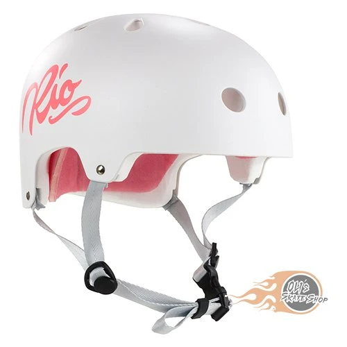 Rio Roller Script Helmet - White 3 Rio Roller Script Helmet - White