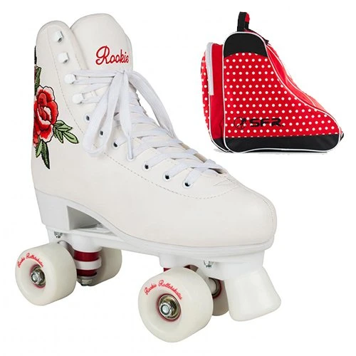 Rookie Quad Roller Skates Rosa With Skate Bag 3 Rookie Quad Roller Skates Rosa With Skate Bag