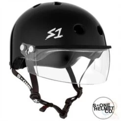 S1 Lifer Helmet With Visor - Black Gloss 6 S1 Lifer Helmet With Visor - Black Gloss -Roller Skates Store s120visor20black 500x500 0 1 1