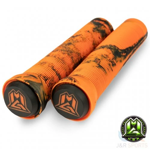 MGP 150mm Swirl Grind Scooter Grips - Orange/Black 3 MGP 150mm Swirl Grind Scooter Grips - Orange/Black