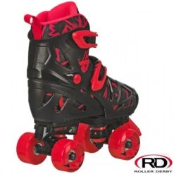 Roller Derby Trac Star V2 Adjustable Quad Skates Red/Black -Roller Skates Store trac20star20v220red202 500x500 0