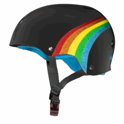 Triple 8 Cert Sweatsaver Helmet - Rainbow Sparkle Black