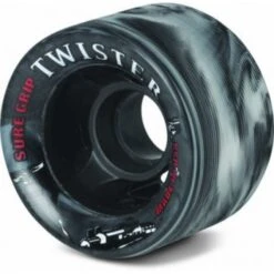 Sure-Grip Twister Wheels (8 Pack) -Roller Skates Store wheel twister blk 400x392 500x500 0